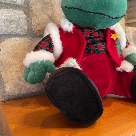 Kurt Adler Singing Croaking Plush Christmas Frog Musical Jingle Bells 10" VIDEO - Picture 5 of 8